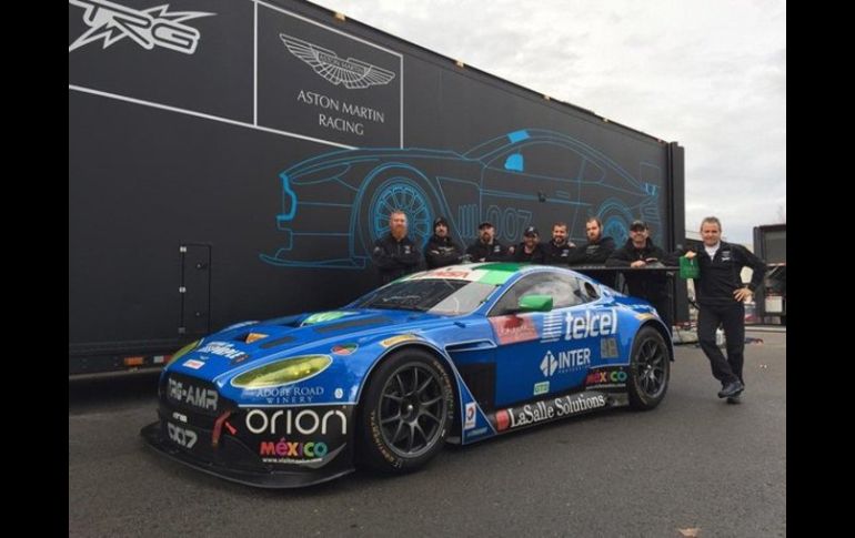 Estará a bordo de un auto del equipo TRG-Aston Martin Racing, el cual es apoyado por Sergio ‘Checo’ Pérez. TWITTER / @theracersgroup