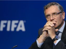 Jérôme Valcke durante una conferencia de prensa en Zúrich. AFP / F. Coffrini