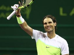 Rafa Nadal no cedió su saque nunca este día. AFP / K. Jaafar