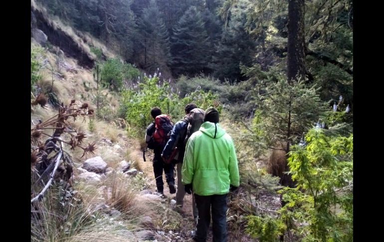 Los jóvenes afirman que realizaban un paseo cuando perdieron el camino de regreso. ESPECIAL / Protección Civil Jalisco