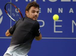 El número cuatro del ranking de la ATP, Stanislas Wawrinka, disparó 14 aces y sólo cayó siete puntos. AFP / A. Sankar