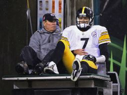 Pese a su lesión, Ben Roethlisberger se fue del Paul Brown con 229 yardas y una anotación. AFP / A. Lyons