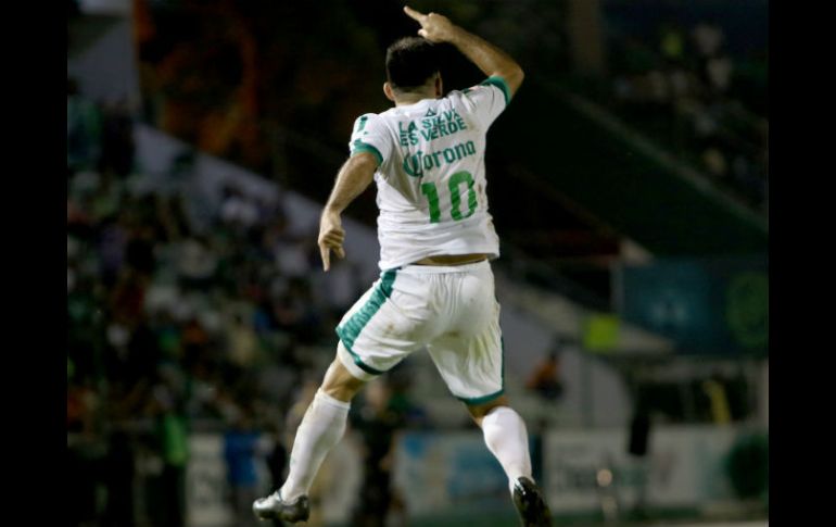 Silvio Romero se convirtió en el héroe de los chiapanecos al marcar el gol del triunfo. MEXSPORT / N. García