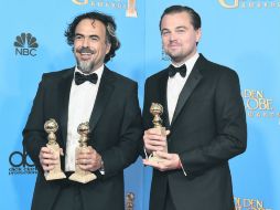 Dupla de Oro. Iñárritu y DiCaprio acapararon los reflectores en la premiación. AP /