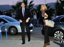 La infanta Cristina y su marido a su llegada al edificio de la Escuela Balear de la Administración Pública de Palma. EFE /