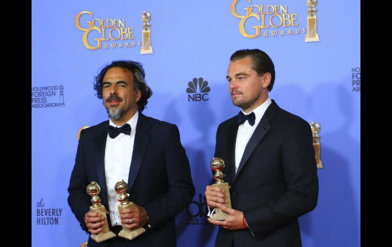 Iñárritu y Di Caprio se coronaron ganadores en la gala de los Globos de Oro, antesala de los Premios Oscar. NTX / R. Lanus