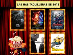 Estas fueron las cinco películas más taquilleras del 2015. EL INFORMADOR / J. Alcaraz