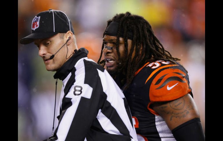 La jugada sirvió para alimentar el colapso de los Bengals en la derrota, tras el castigo de Burfict (foto). AFP / ARCHIVO