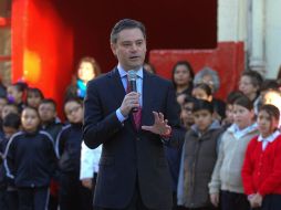 El funcionario reinagura la escuela primaria Centro Urbano Presidente Alemán. NTX / ARCHIVO