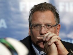 Jerome Valcke había anunciado que dimitiría de su puesto cuando la FIFA reemplazara a Joseph Blatter. AP / C. Ena