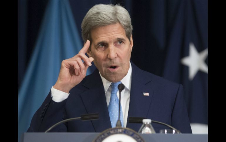 Kerry visitó este miércoles un centro de reasentamiento para refugiados en Silver Spring. EFE / M. Reynolds