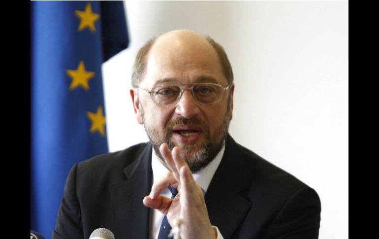 El presidente del Parlamento Europeo, Martin Schulz, advierte de tiempos económicamente difíciles para Europa. NTX / ARCHIVO