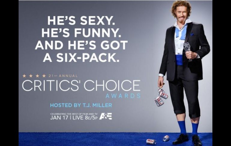 La ceremonia conducida por el actor T.J. Miller contará con nuevas categorías. TWITTER / @CriticsChoice