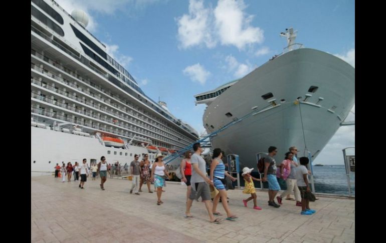 La Secturjal afirma que la situación no es preocupante y como prueba está la cifra de 134 cruceros que llegaron a la Entidad en 2015. NTX / ARCHIVO