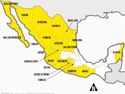 En la alerta emitida se señalan 21 entidades con algún tipo de riesgo para ciudadanos de EU. EL INFORMADOR / J. López