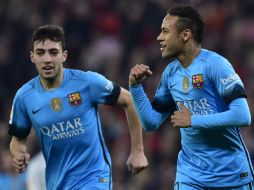 Munir El Haddadi y Neymar Jr marcaron los dos tantos. AP / A. Barrientos