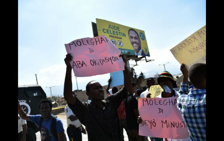 La oposición haitiana anunció una serie de protestas a partir de mañana viernes. AFP / H. Retamal