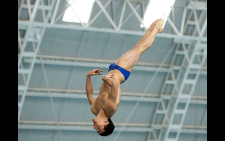 Pacheco ya tiene un boleto para los Juegos Olímpicos en individual del trampolín de tres metros. MEXSPORT / O. Aguilar