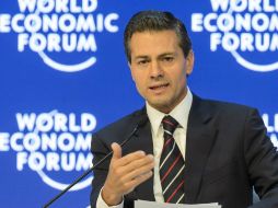 Apuntó a Peña Nieto que la confluencia de la ODS y la COP21 representa un impulso mundial sin precedentes. EFE / J. Bott