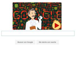 El buscador en Internet celebra el onomástico del químico y farmacéutico. ESPECIAL / google.com