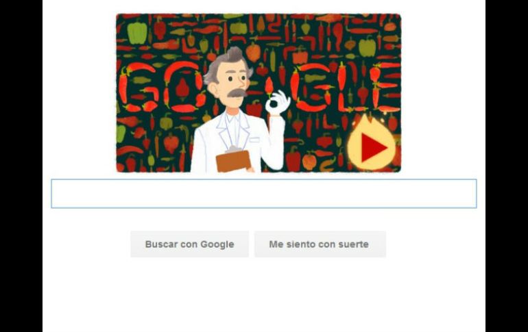 El buscador en Internet celebra el onomástico del químico y farmacéutico. ESPECIAL / google.com