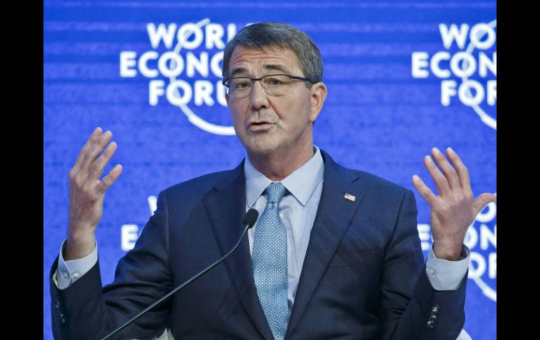 Carter asistió al Foro Económico Mundial de Davos, en Suiza. AP / M. Euler