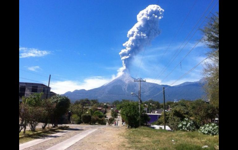 Reportan que la exhalación presentó bajo contenido de ceniza. NTX / ARCHIVO