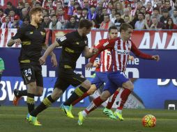 El equipo Colchonero no pudo permanecer en el primer lugar una semana más. EFE / F. Alvarado