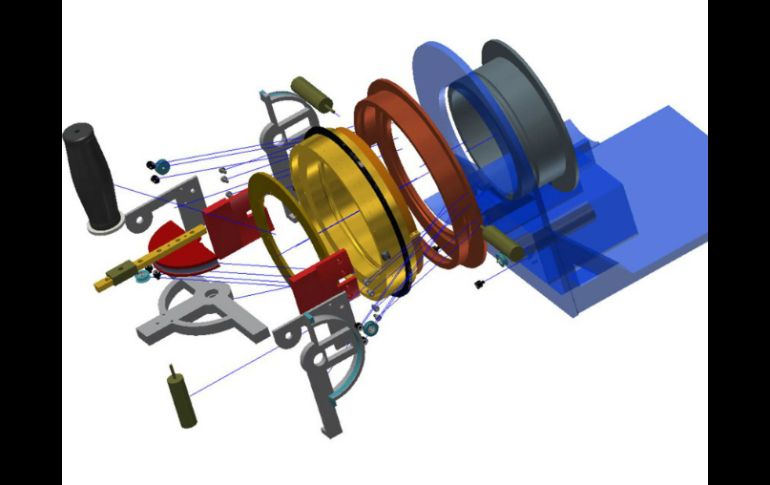 El prototipo cuenta con cuatro motores, de ocho a 10 sensores de movimiento, angulación y visuales. ESPECIAL / dgcs.unam.mx