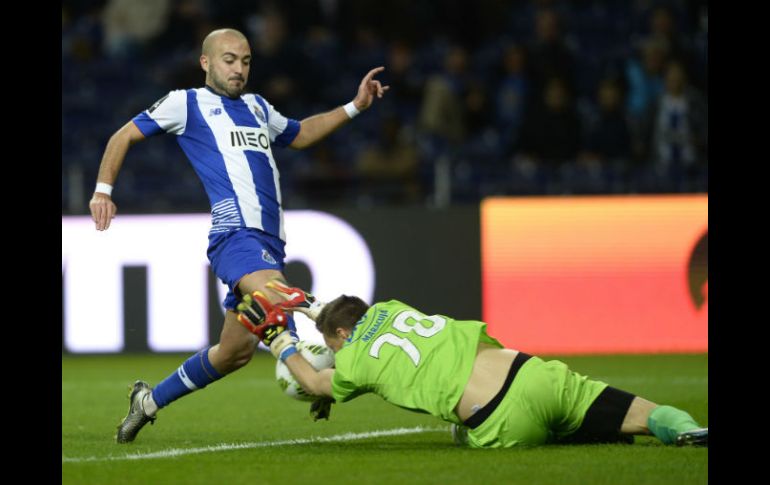 El centrocampista André André recibió un pase de Miguel Layún que aprovechó para hacer posible el único gol del encuentro. AFP / M. Riopa