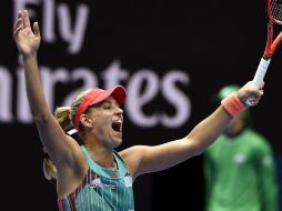 Kerber ganó en dos sets por 6-3 y 7-5. AP / A. Brownbill