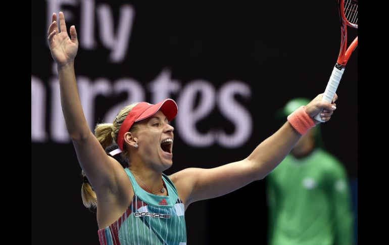 Kerber ganó en dos sets por 6-3 y 7-5. AP / A. Brownbill