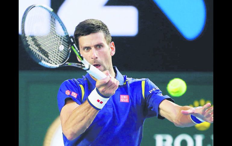 Novak Sjokovic. El número uno del mundo superó sin problemas al japonés Kei Nishikori en Cuartos de Final. EFE /  I. Irham