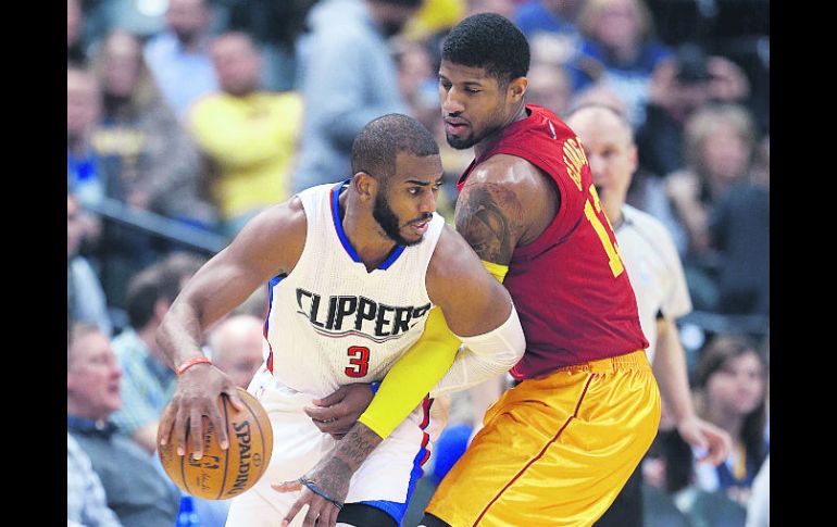 Chris Paul. El estrella de Clippers (#3), consiguió 26 puntos ante Pacers de Indiana. AP / M. Conroy