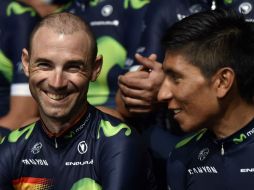 Alejandro Valverde (i) y Nairo Quintana habían compartido estrategias los últimos años. AFP / G. Julien