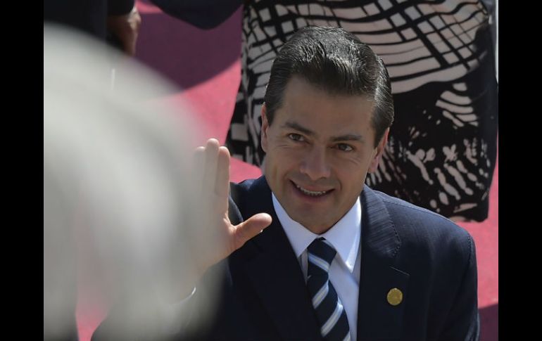 Peña Nieto participa este miércoles en la Cumbre de la Celac, donde participan 17 presidentes de la región. AFP / R. Buendía