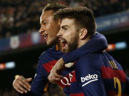 En la segunda mitad Luis Suárez, Gerard Piqué y Neymar le dieron la vuelta al partido y el Barcelona disputara su novena final. AP / M. Fernandez