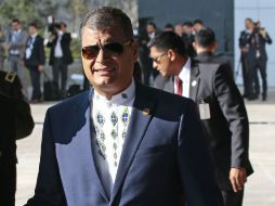 Rafael Correa, presidente de turno de la Celac, propone la creación de una misión de cancilleres para viajar a Haití. AFP / J. Cevallos