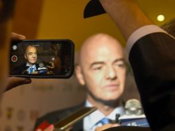 Gianni Infantino también ha recibido soporte de la CONCACAF. AFP / N. Duarte