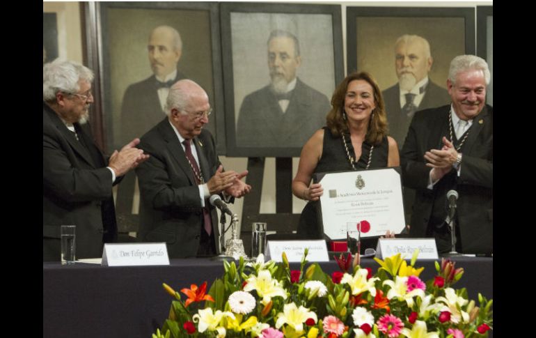 Rosa Beltrán alaba la vigencia de 'Cartucho', a la que llamó un 'clásico de la literatura mexicana'. NTX / N. Gutiérrez