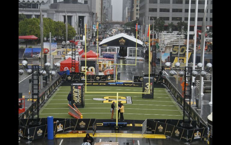 La zona del NFL Experience, en Santa Clara, California, recibirá a los aficionados durante la semana. AP / E. Risberg