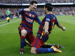 El argentino Lionel Messi y el uruguayo Luis Suárez volvieron a resultar decisivos para el Barcelona. AP / M. Fernandez