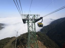 Vista general del valle Muong Hoa, durante la inauguración del teleférico más largo del mundo en Sapa. EFE / STR