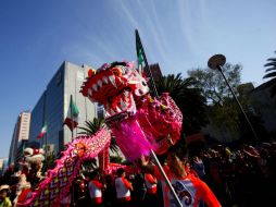 Después del acto inaugural de la celebración, se realizaron las danzas del léon y del dragón. SUN / ARCHIVO