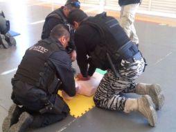 La sede del curso fue el hangar del grupo Zeus, ubicado en las instalaciones de la Academia de Policía, en la colonia Atlas. TWITTER / @PoliciaGDL