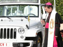 Luego de la bendición, los vehículos serán trasladados a los diferentes estados que visitará el Pontífice. EFE / M. Guzmán