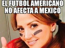 La imagen es acompañada por la frase 'el futbol americano no afecta a México pues porque es americano'. INSTAGRAM / andrelegarreta