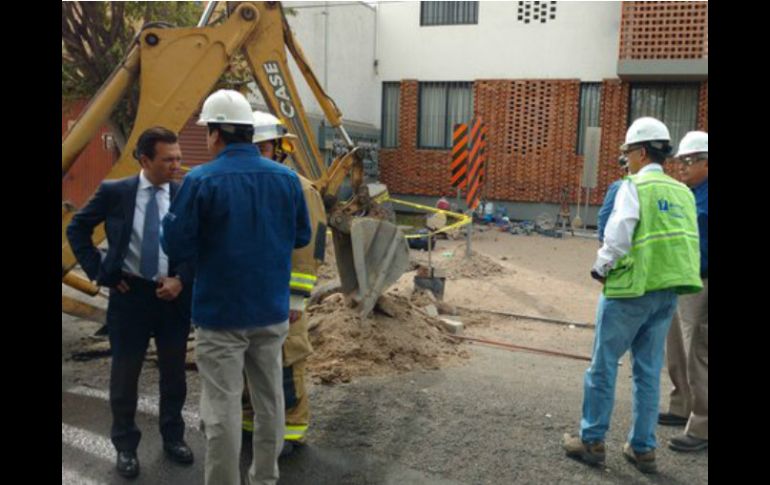 Cuando autoridades de Zapopan llegan a la zona, no había ningún trabajador y la maquinaria estaba abandonada. TWITTER / @PCJalisco