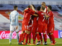 El equipo sevillano arriba con la confianza de llegar a la final. EFE / S. Sas