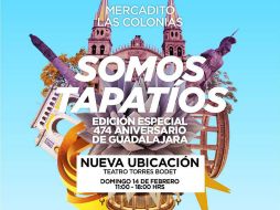 Invitan a celebrar la fundación de Guadalajara con gastronomía, música y artículos de productores tapatíos. FACEBOOK / Mercadito Las Colonias